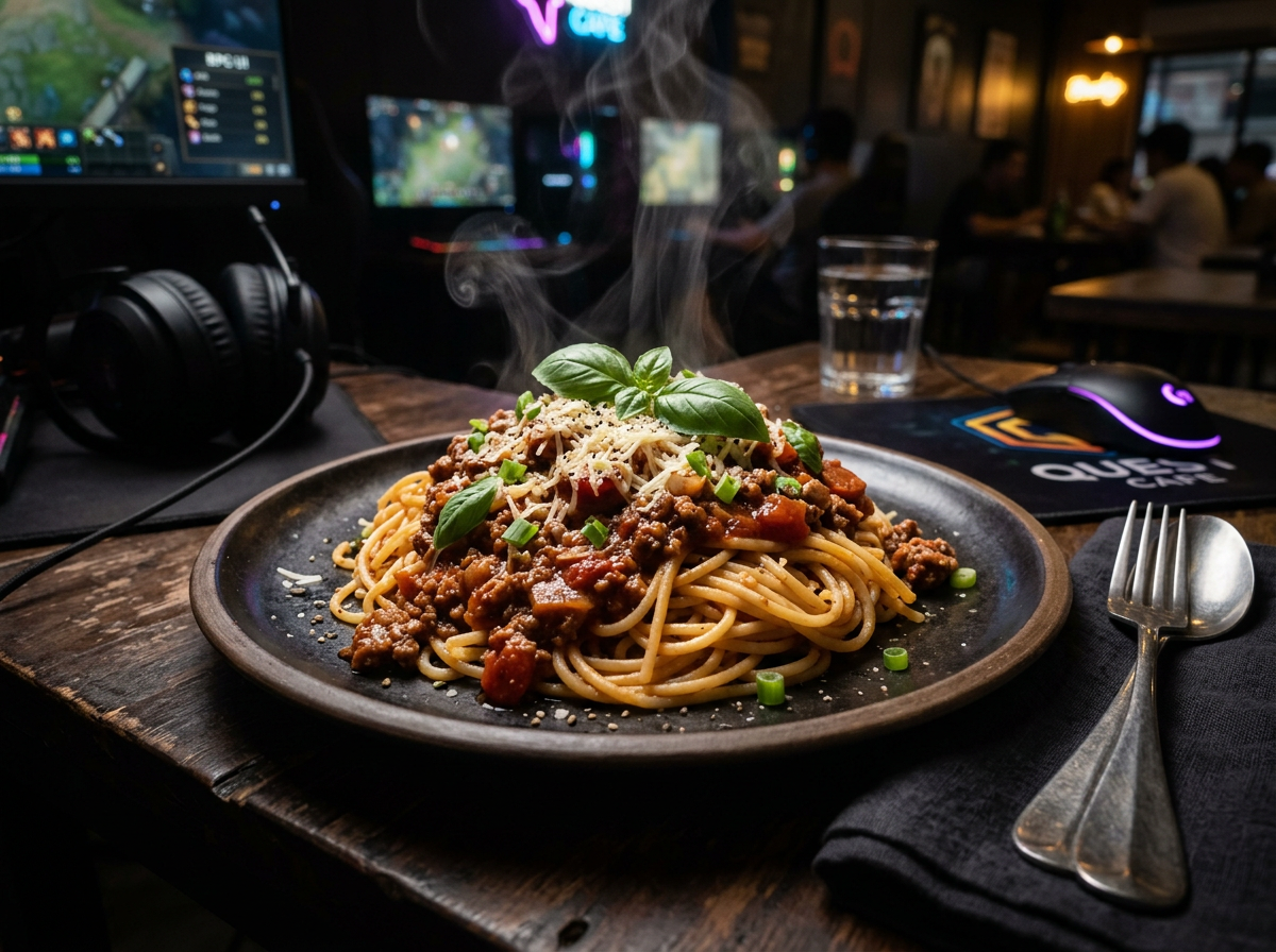 Bolognese pasta dish