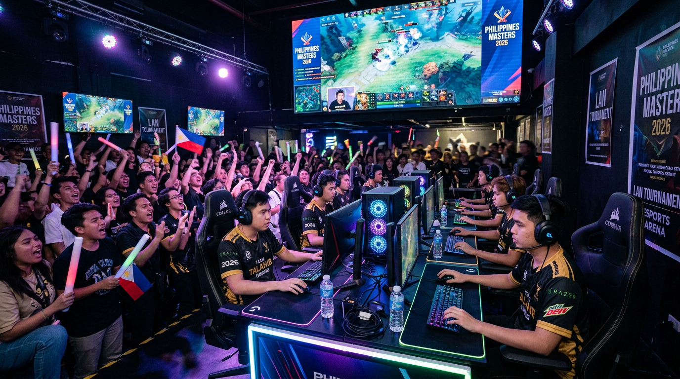 Esports tournament event at Delqari games cafe